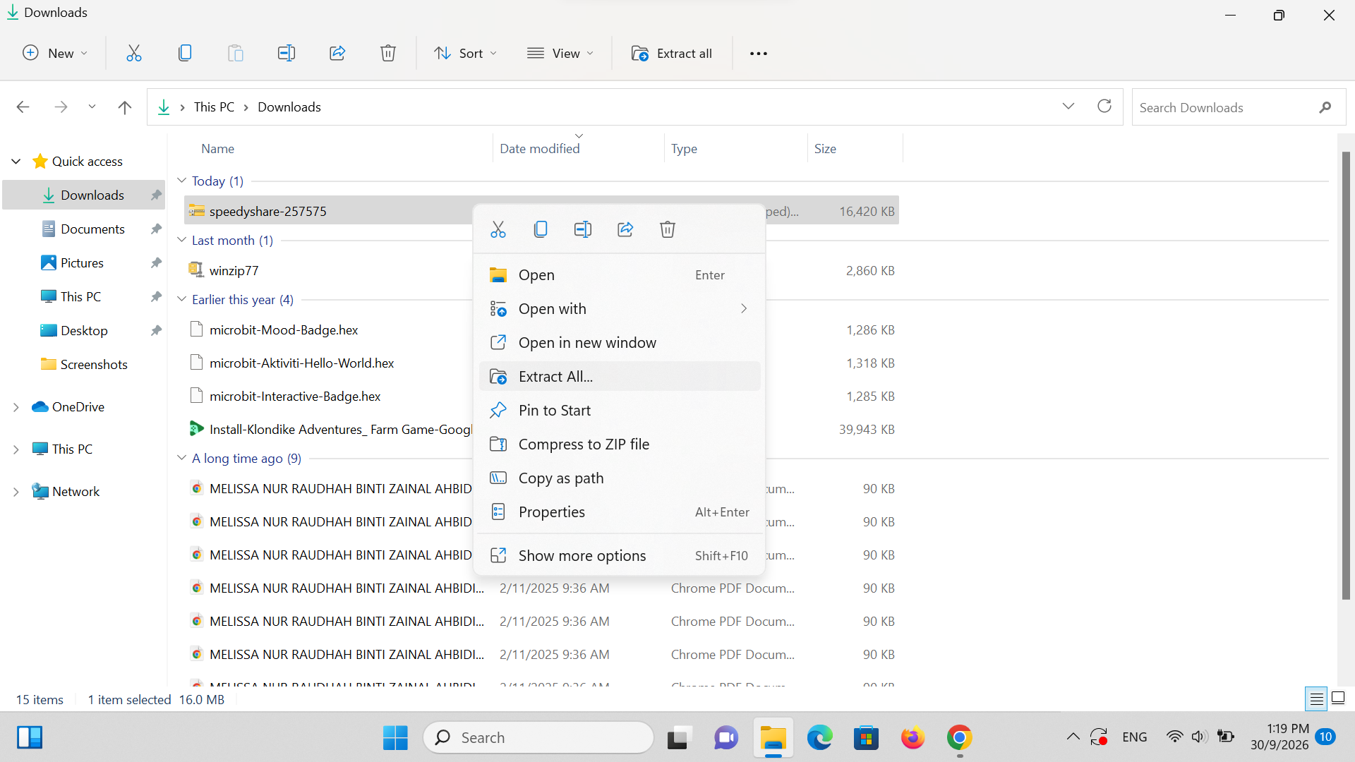 Langkah 12: Extract the Downloaded Zip Archive